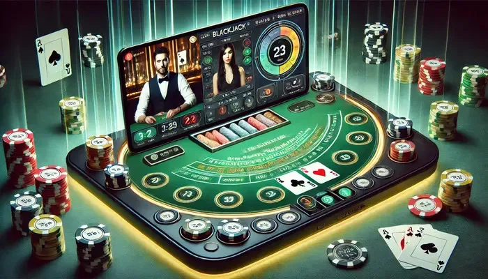 Jeu rapide au blackjack en direct